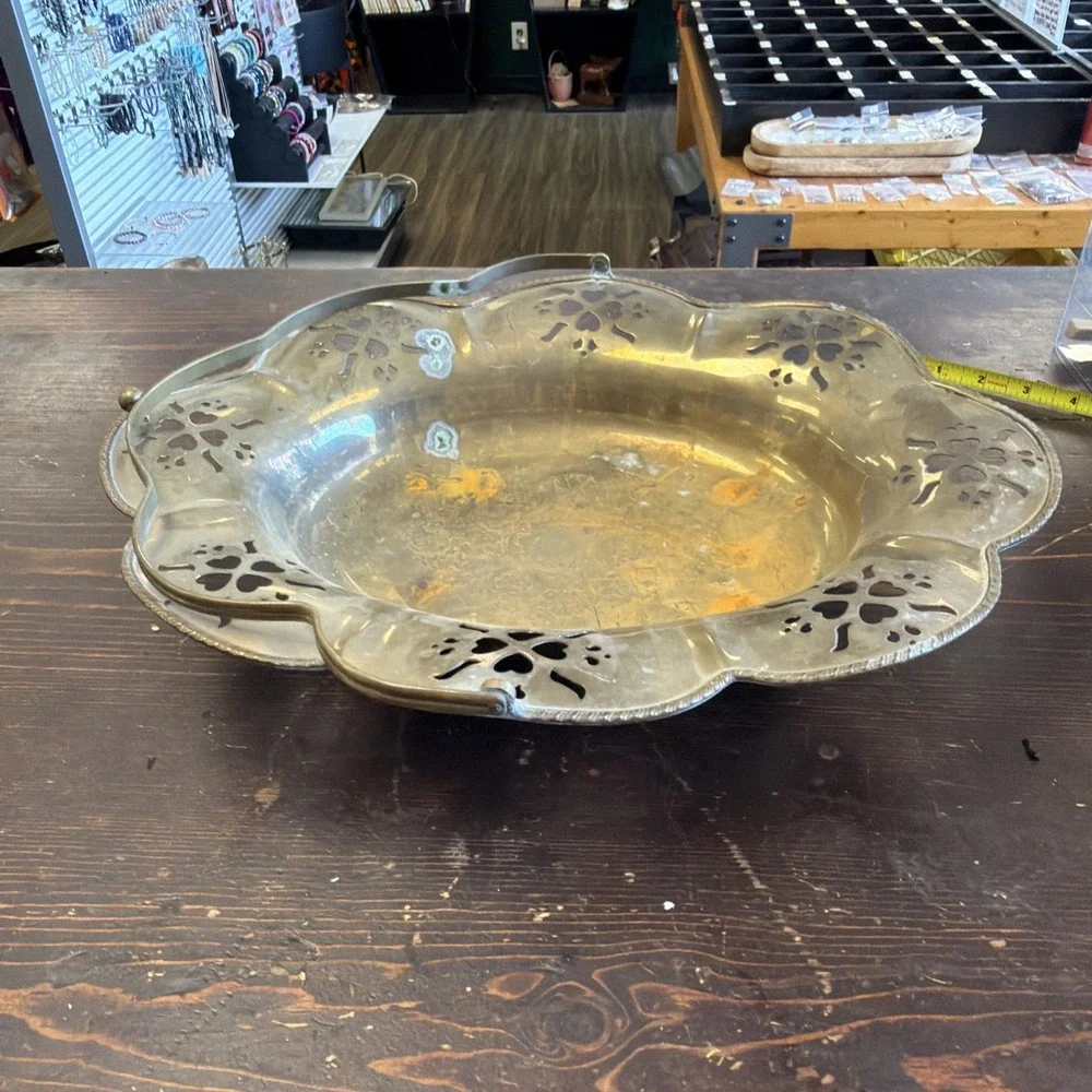 Brass Handle Fruit Bowl Andrea By Sadek
